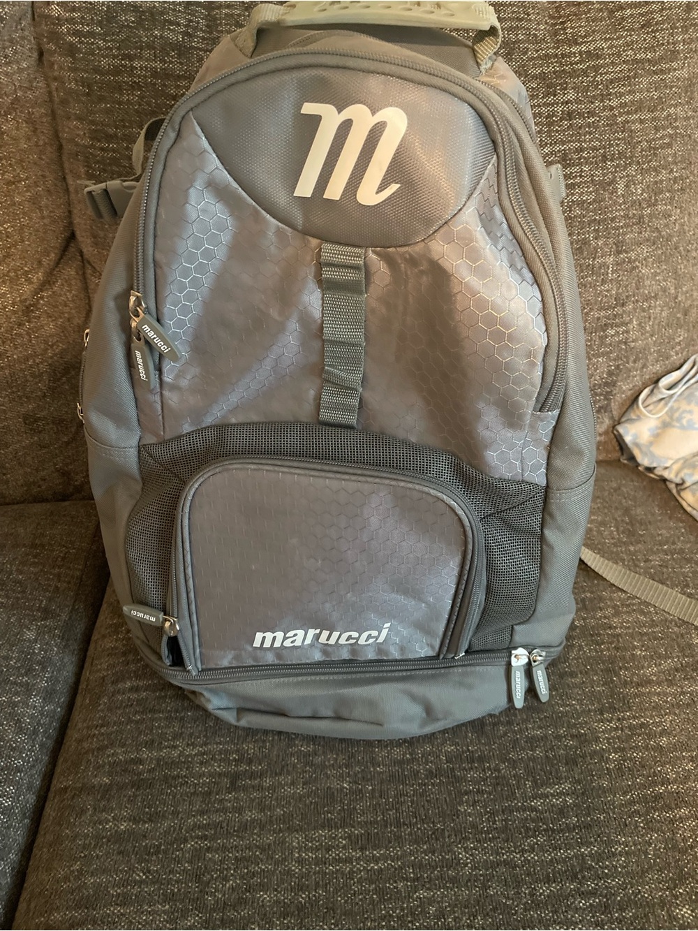 Marucci Men's Gray Everyday Backpack - Versatile Travel & Sport Pack